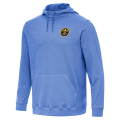 Denver Nuggets Antigua Cloud Pullover Hoodie Heather Blue
