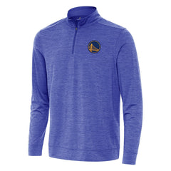 Golden State Warriors Antigua Bright Quarter-Zip Top Heather Royal