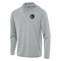 Golden State Warriors Antigua Tidy Quarter-Zip Hoodie Heather Gray