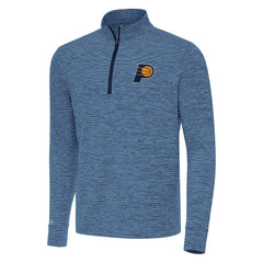 Indiana Pacers Antigua Cause Quarter-Zip Top Heather Navy
