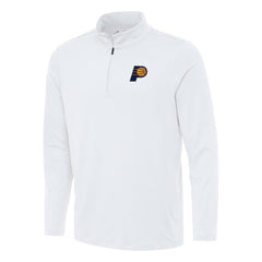 Indiana Pacers Antigua Reprocess Quarter-Zip Top White