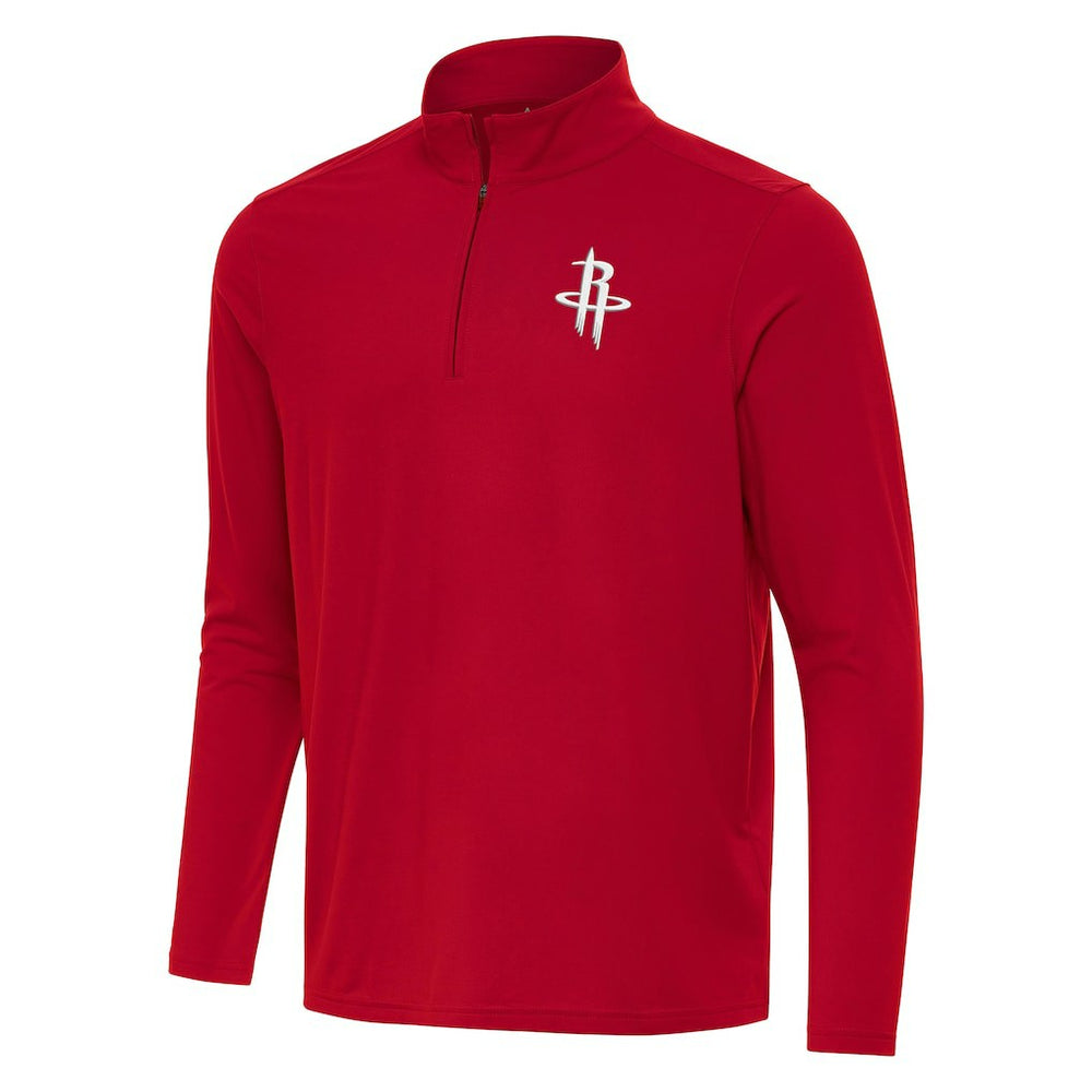 Houston Rockets Antigua Intent Quarter-Zip Top Red