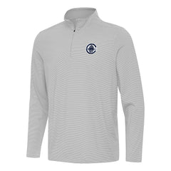 LA Clippers Antigua Twine Quarter-Zip Top Gray