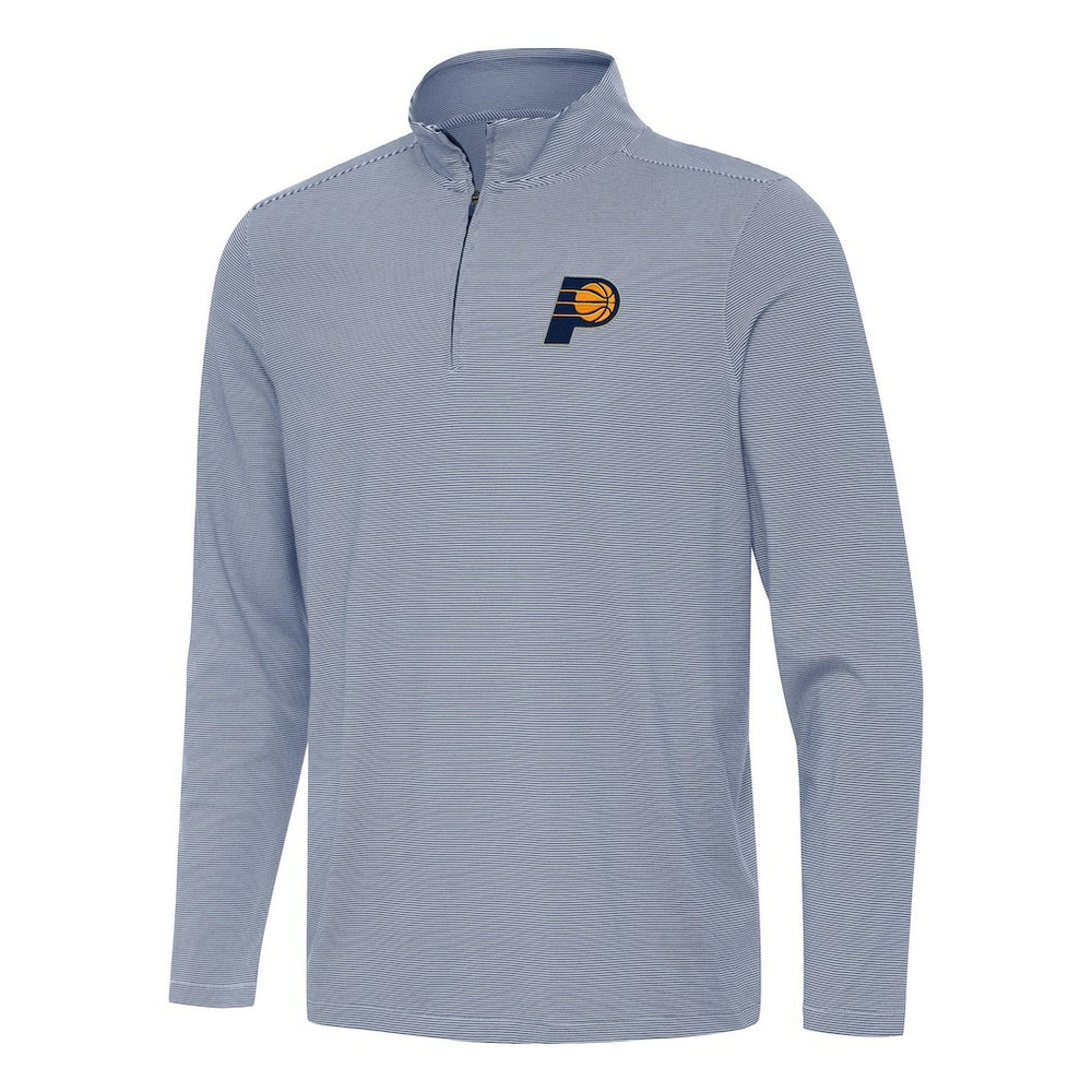 Indiana Pacers Antigua Twine Quarter-Zip Top Navy