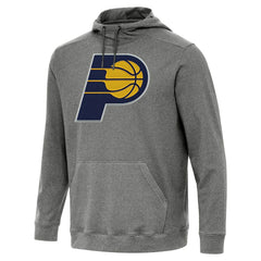 Indiana Pacers Antigua Cloud Pullover Hoodie Heather Black