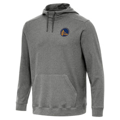 Golden State Warriors Antigua Cloud Pullover Hoodie Heather Black