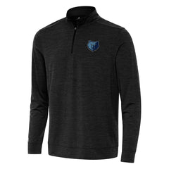 Memphis Grizzlies Antigua Bright Quarter-Zip Top Heather Black