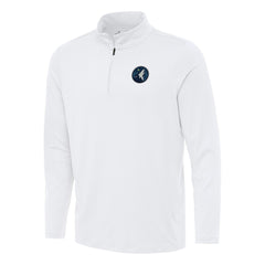 Minnesota Timberwolves Antigua Reprocess Quarter-Zip Top White
