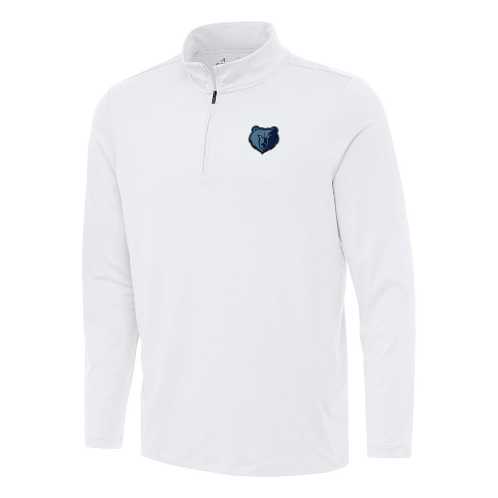 Memphis Grizzlies Antigua Reprocess Quarter-Zip Top White