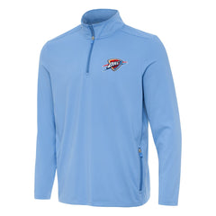 Oklahoma City Thunder Antigua Perilous Quarter-Zip Sweatshirt Powder Blue