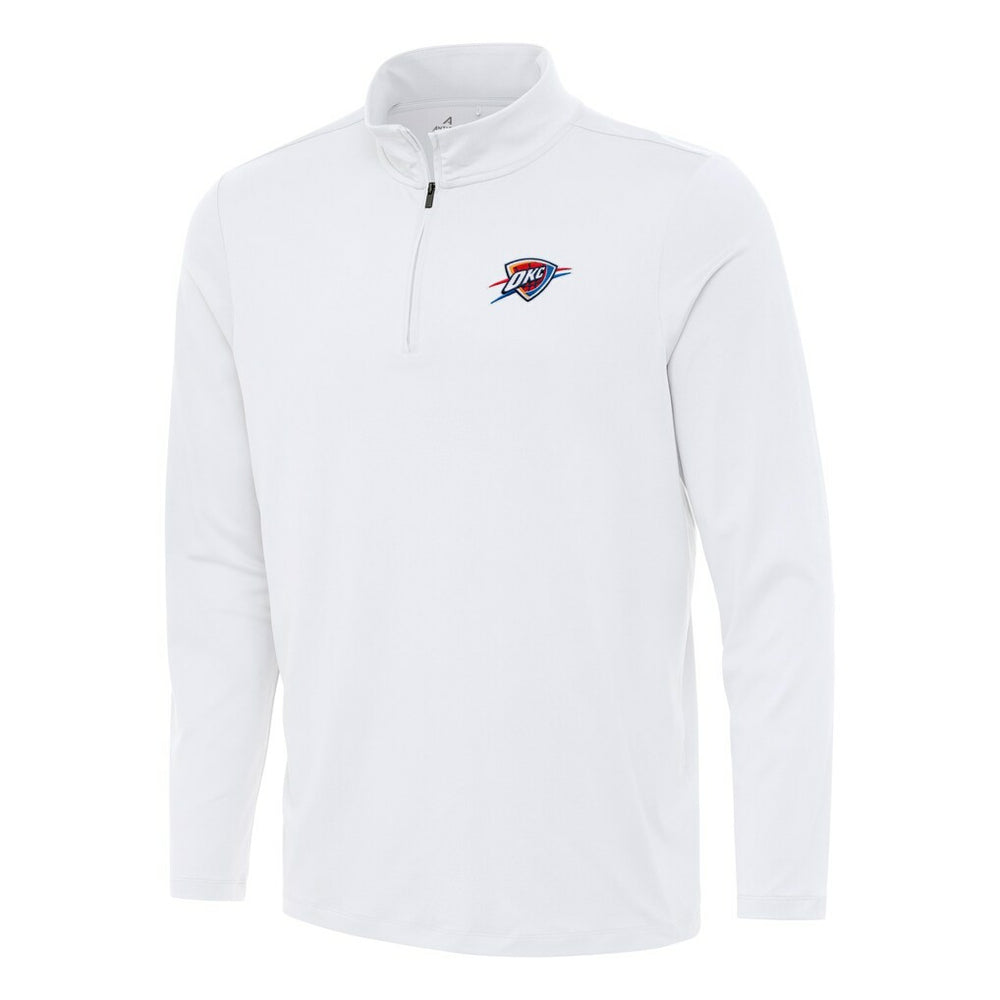 Oklahoma City Thunder Antigua Reprocess Quarter-Zip Top White