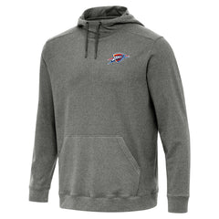Oklahoma City Thunder Antigua Cloud Pullover Hoodie Heather Black
