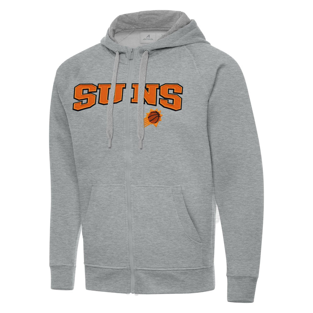 Phoenix Suns Antigua Big & Tall Victory Full-Zip Hoodie Jacket Heather Gray