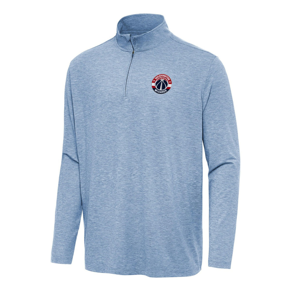 Washington Wizards Antigua Hunk Quarter-Zip Top Heather Aqua