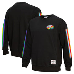 San Francisco 49ers Pride Pullover Sweatshirt - Black - Mitchell & Ness