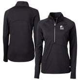 Cleveland Browns Cutter & Buck Women's Adapt Eco Knit Stretch Recycled Half-Zip Pullover Top - Black - NFL