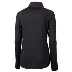 Cleveland Browns Cutter & Buck Women's Adapt Eco Knit Stretch Recycled Half-Zip Pullover Top - Black - NFL