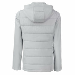 Cleveland Browns Cutter & Buck Women's Evoke Hybrid Eco Softshell Recycled Full-Zip Hooded Jacket - Gray - NFL