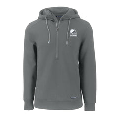 Cleveland Browns Cutter & Buck Roam Eco Recycled Half-Zip Pullover Hoodie - Gray - NFL