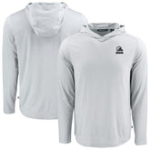 Cleveland Browns Cutter & Buck Coastline Epic Comfort Eco Recycled Long Sleeve Hooded T-Shirt - Gray - NFL