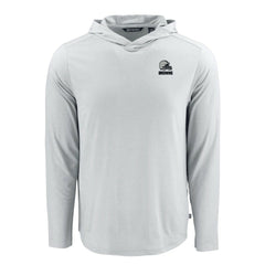 Cleveland Browns Cutter & Buck Coastline Epic Comfort Eco Recycled Long Sleeve Hooded T-Shirt - Gray - NFL