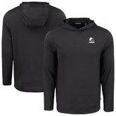 Cleveland Browns Cutter & Buck Coastline Epic Comfort Eco Recycled Long Sleeve Hooded T-Shirt - Black - NFL