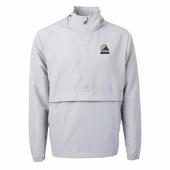 Cleveland Browns Cutter & Buck Charter Eco Recycled Anorak Half-Zip Hoodie Jacket - Gray - NFL