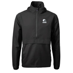 Cleveland Browns Cutter & Buck Charter Eco Recycled Anorak Half-Zip Hoodie Jacket - Black - NFL