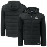 Cleveland Browns Cutter & Buck Evoke Hybrid Eco Softshell Recycled Full-Zip Hooded Jacket - Black - NFL