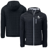 Cleveland Browns Cutter & Buck Rainier Primaloft Eco Full-Zip Hoodie Hybrid Jacket - Black - NFL