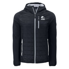 Cleveland Browns Cutter & Buck Rainier Primaloft Eco Full-Zip Hoodie Hybrid Jacket - Black - NFL