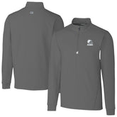 Cleveland Browns Cutter & Buck Big & Tall Traverse Stretch Eco Quarter-Zip Pullover Top - Gray - NFL