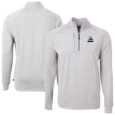 Cleveland Browns Cutter & Buck Big & Tall Adapt Eco Knit Quarter-Zip Top - Heather Gray - NFL