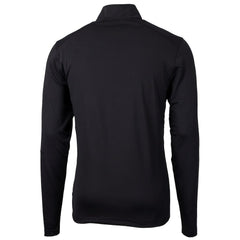 Cleveland Browns Cutter & Buck Big & Tall Virtue Eco Pique Recycled Quarter-Zip Pullover Top - Black - NFL