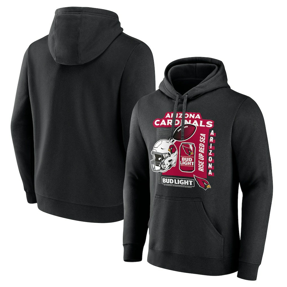 Arizona Cardinals Bud Light Pullover Hoodie - Black - NFL