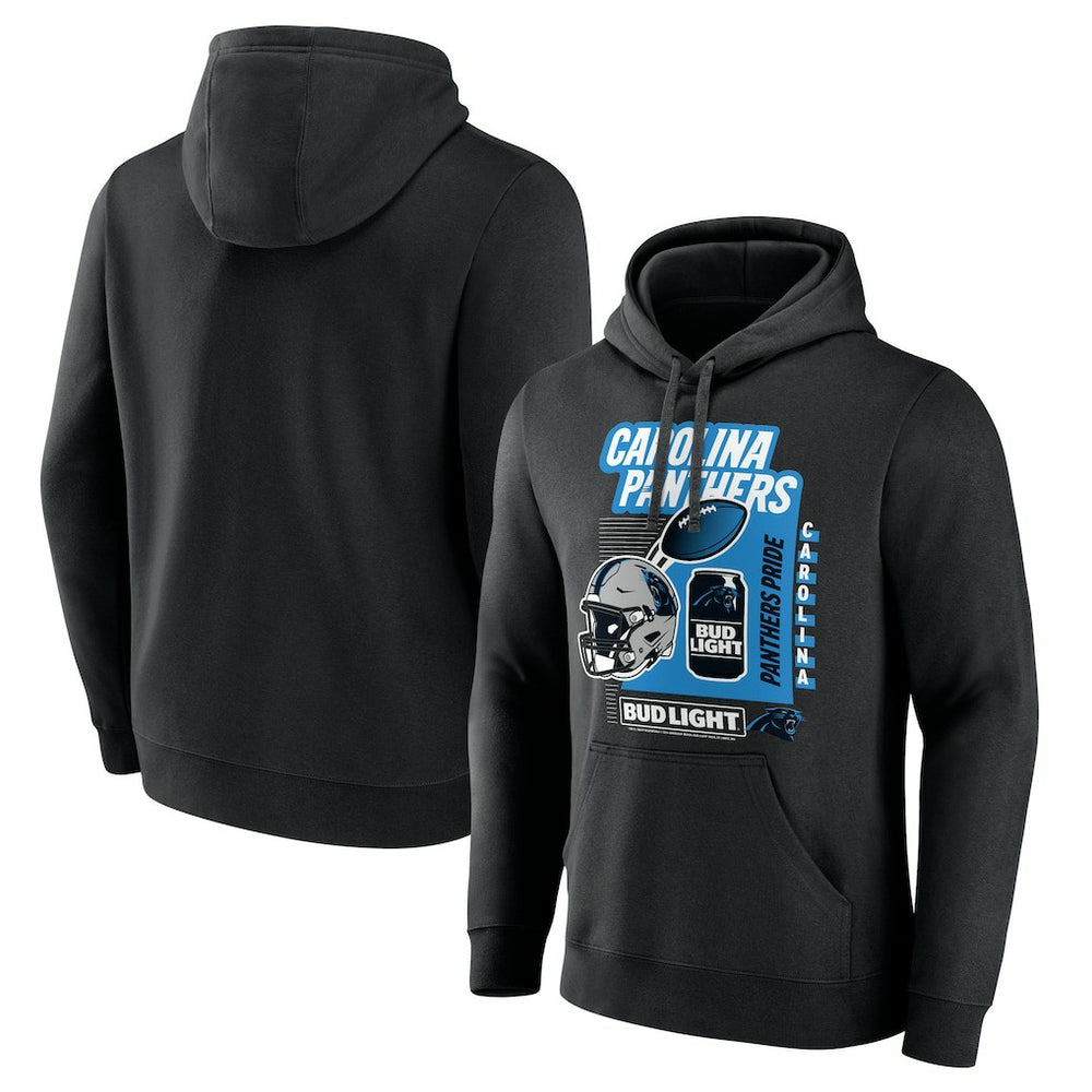 Carolina Panthers Bud Light Pullover Hoodie - Black - NFL