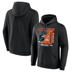 Denver Broncos Bud Light Pullover Hoodie - Black - NFL