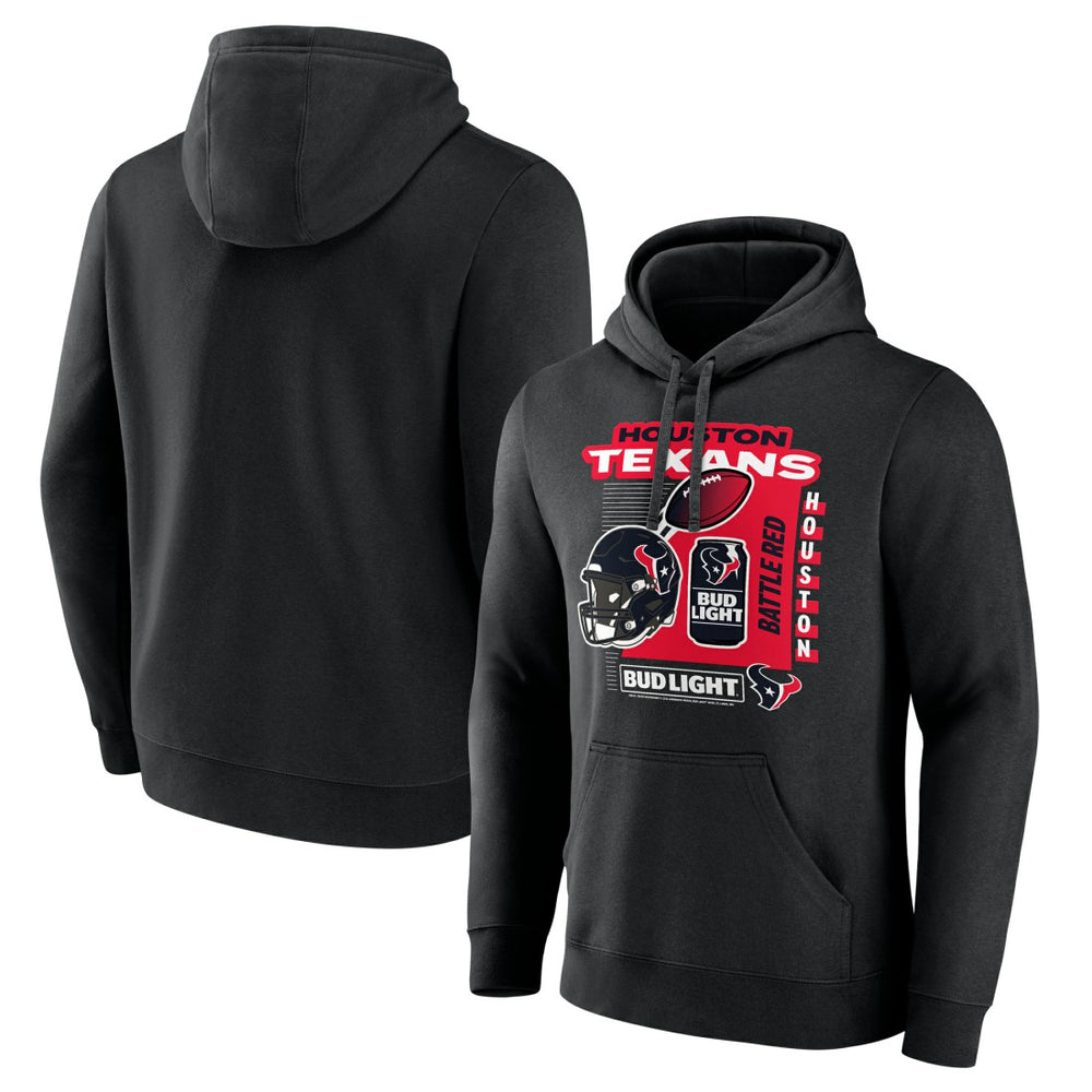 Houston Texans Bud Light Pullover Hoodie - Black - NFL