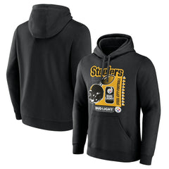 Pittsburgh Steelers Bud Light Pullover Hoodie - Black - NFL