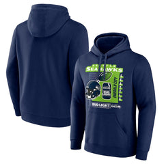 Seattle Seahawks Bud Light Pullover Hoodie - Navy - NFL