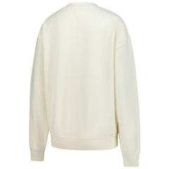 Chicago Bears Women's Fandom Fleece Pullover Sweatshirt - Cream - Mitchell & Ness