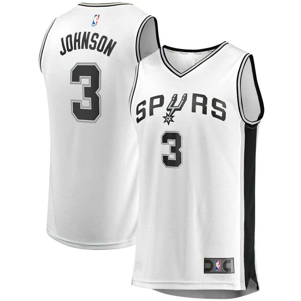 Fanatics Keldon Johnson San Antonio Spurs Fast Break Association Jersey White