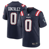 Christian Gonzalez New England Patriots Team Game Jersey - Navy - Nike
