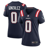 Christian Gonzalez New England Patriots Women's Team Game Jersey - Navy - Nike