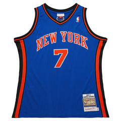 Mitchell & Ness Carmelo Anthony New York Knicks 2010/11 Hardwood Classics Authentic Jersey Blue