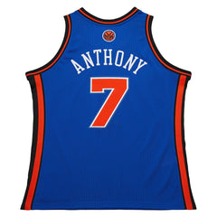 Mitchell & Ness Carmelo Anthony New York Knicks 2010/11 Hardwood Classics Authentic Jersey Blue