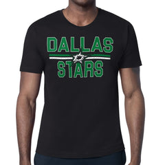 Dallas Stars Starter Mesh Look Team Name T-Shirt - Black | NHL Clearance