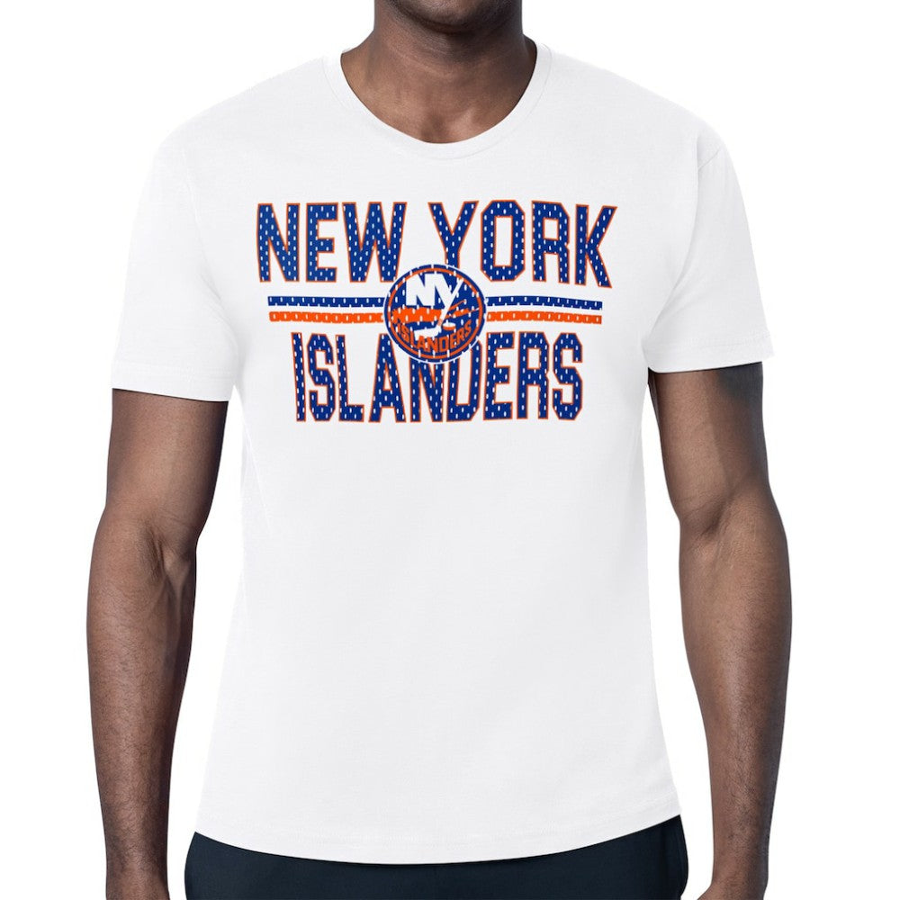 New York Islanders Starter Mesh Look Team Name T-Shirt - White | NHL on sale