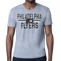 Philadelphia Flyers Starter Mesh Look Team Name T-Shirt - Heather Gray | NHL on sale