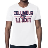 Columbus Blue Jackets Starter Mesh Look Team Name T-Shirt - White | NHL on sale